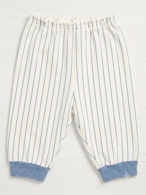 Vintage Baseball Style Blue & White Pinstripe Toddler Jogger Pants  Size 2T